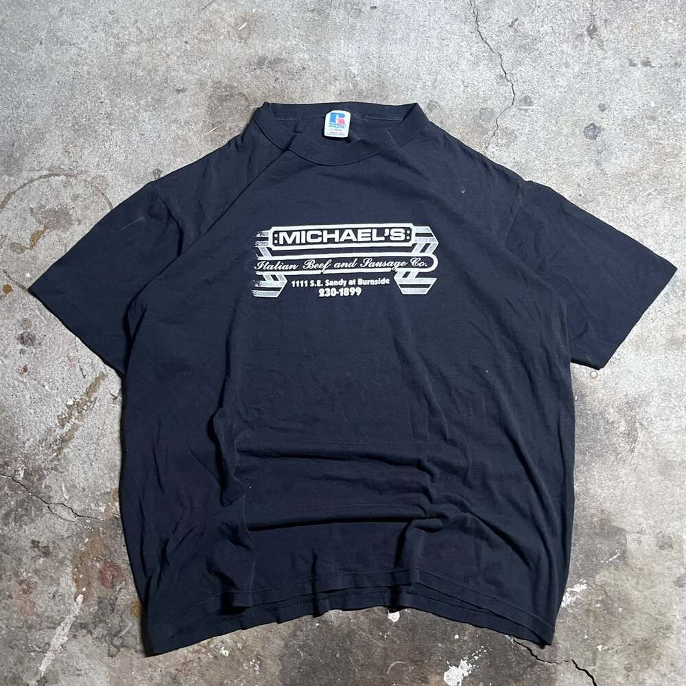 Vintage Russell Athletic Michael's Italian Beef and Sausage Co. Restaurant Tee